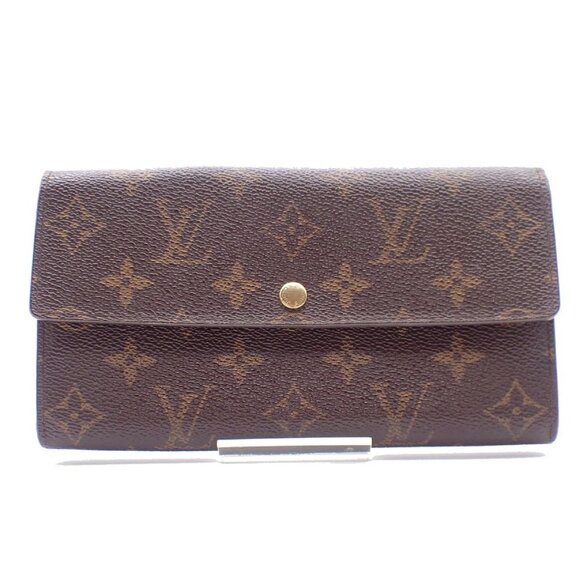 LOUIS VUITTON Porte Monnaie Credit Long Wallet Monogram Leather M61725 07EF435 - Picture 1 of 15